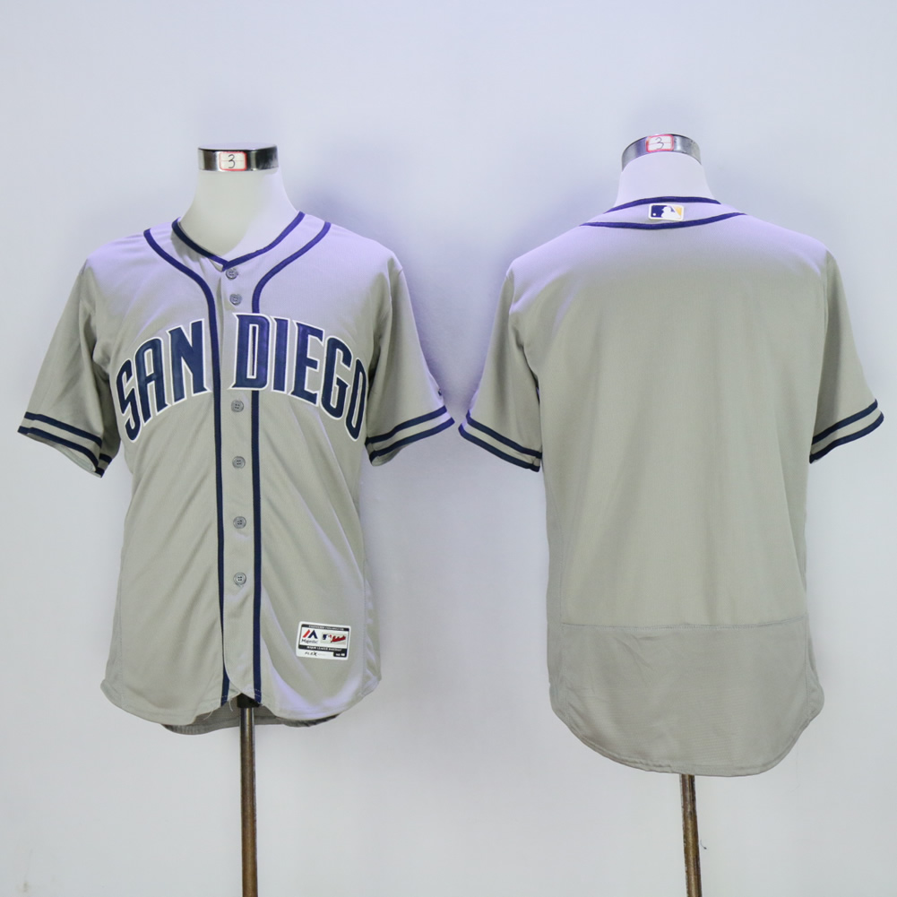 Men San Diego Padres Blank Grey Elite MLB Jerseys->youth mlb jersey->Youth Jersey